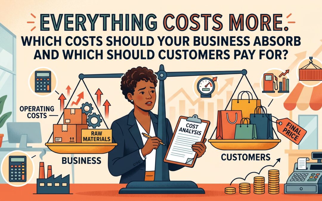 Everything Costs More. Which Costs Should Your Business Absorb and Which Should Customers Pay For?