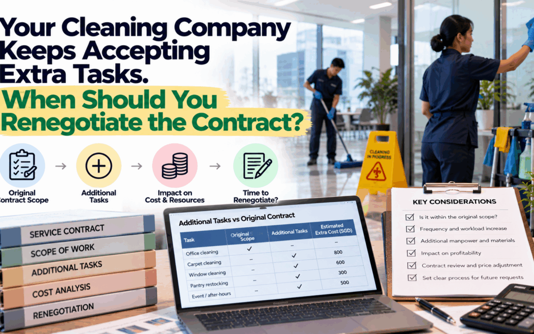 Your Cleaning Company Keeps Accepting Extra Tasks. When Should You Renegotiate the Contract?
